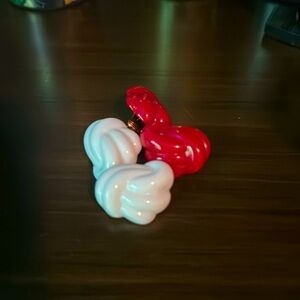 2/$25 VTG Red And White Clip On Earring Bundle